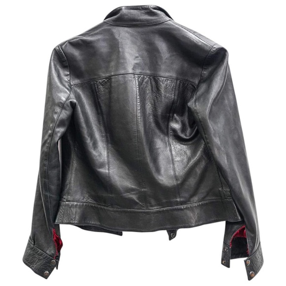 VINTAGE VALENTINO WOMEN'S LEATHER JACKET - Picture 3 of 4